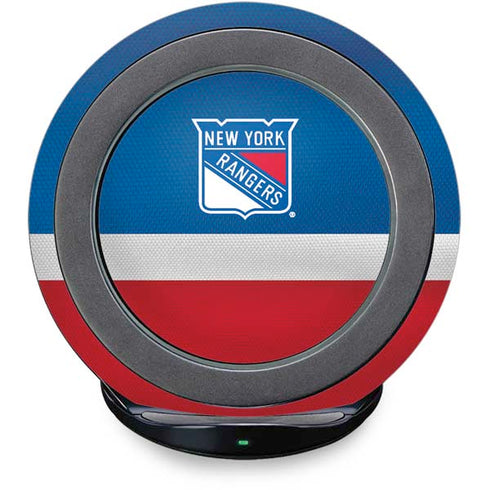 NHL New York Rangers Jersey Fast Charge Wireless Charging Stand Skin